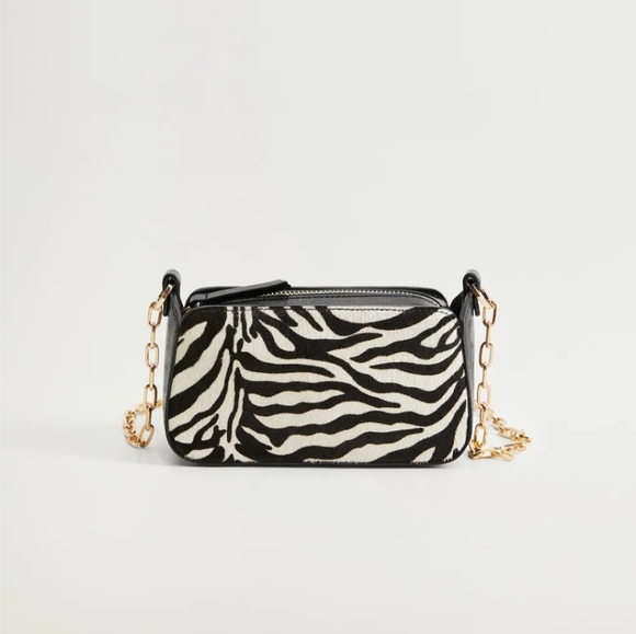 Mango Handbags - Mango Animal Print Mini Crossbody